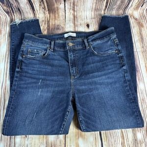 LOFT Women's Skinny Jeans - Dark Blue